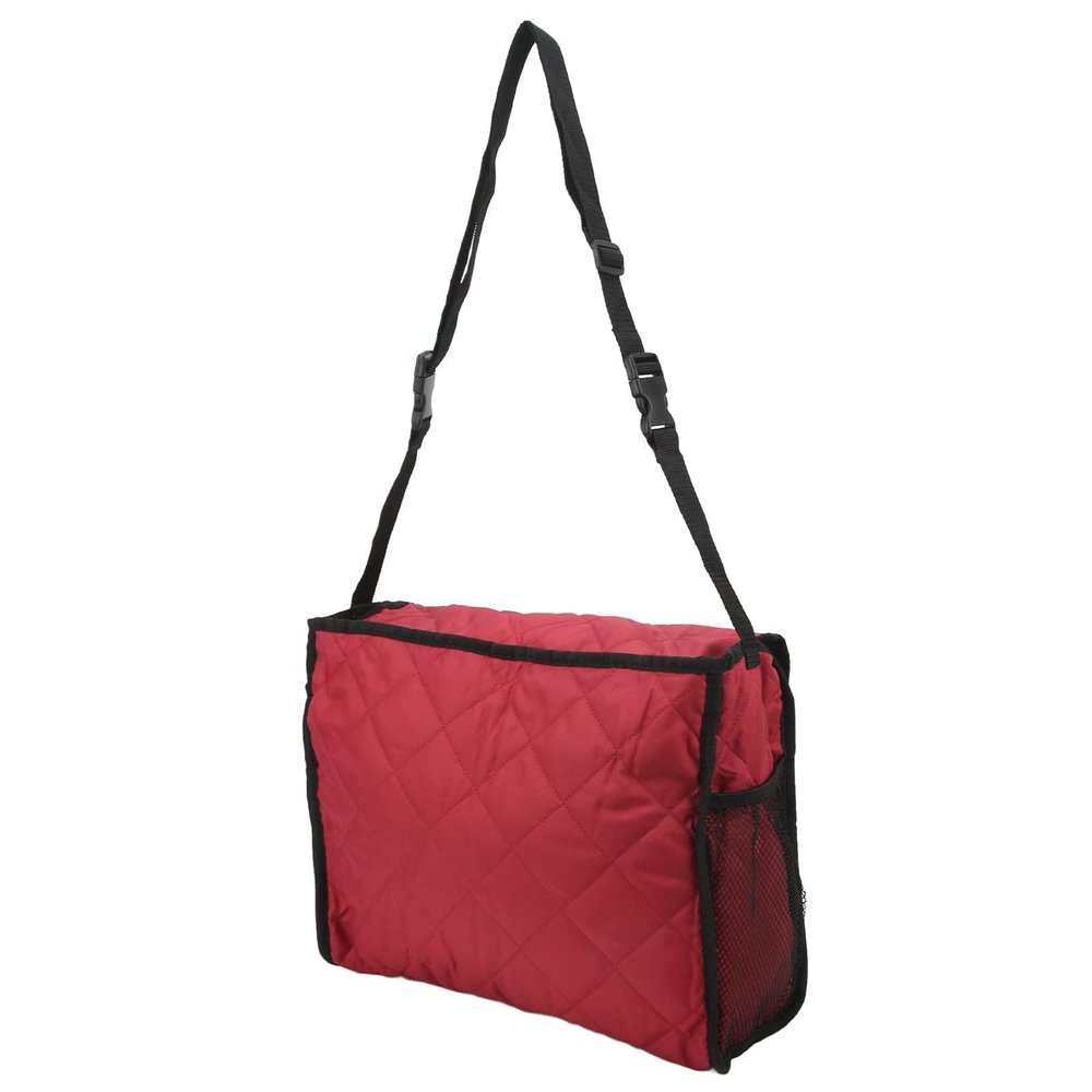 Cyrank Wheelchair Bag, Wheelchair Backpack Bag, Wheelchair Hanging Storage Bag Wheelchair Pouch To Hang on Back, Wheelchair Organizer Storage Bag for Wheelchairs and Walkers(Burgundy)