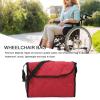 Cyrank Wheelchair Bag, Wheelchair Backpack Bag, Wheelchair Hanging Storage Bag Wheelchair Pouch To Hang on Back, Wheelchair Organizer Storage Bag for Wheelchairs and Walkers(Burgundy) view 4