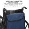 Cyrank Wheelchair Bag, Wheelchair Backpack Bag, Wheelchair Hanging Storage Bag Wheelchair Pouch To Hang on Back, Wheelchair Organizer Storage Bag (navy blue) view 2