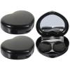 GLEAVI 3 Sets Heart Shaped Contacts Lens Case Mirror Portable Travel Contacts Lens Kit Small Storage Box for Travel view 1