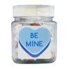 Be Mine Love Heart Glass Jar 450g | Romantic Sweet Gift | Fruity Candy Treat | Perfect for Valentines, Weddings & Special Occasions view 2
