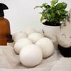 100% organic wool dryer balls reusable 6 XL large laundry balls| natural fabric softener | long life dryer balls view 1