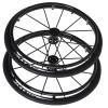 241 Pneumatic Tire Wheels Casters(pair), 24in Sports Wheelchair Rear Wheels Replacement With Hand Wheel, 12 Aluminum Spokes, 12.7mm (1/2") Bearing view 1