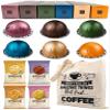 Coffee Pod Variety Pack for Nespresso Vertuo Machine - Inizio, Colombia, Intenso, Stormio, Melozio, Odacio - 6 Boxes (60 Pods) Bundled with Border Biscuits and Reusable Tote Bag view 1