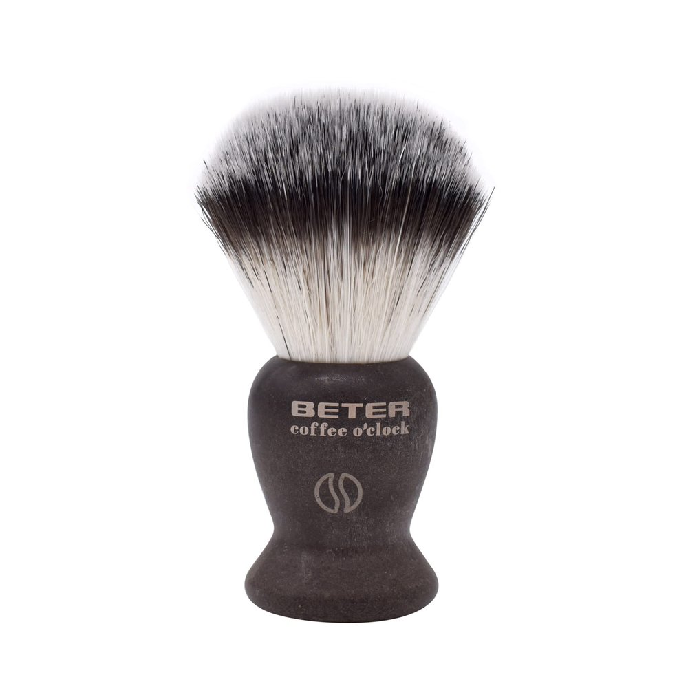 Beter - Shaving Brush with Synthetic Bristles for Vegans - Coffee O'clock Model