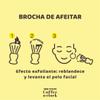 Beter - Shaving Brush with Synthetic Bristles for Vegans - Coffee O'clock Model view 3