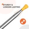 Dusters for Cleaning High Ceiling Fan, Newliton Microfiber Feather Duster with 30'' to 100'' Telescoping Extension Pole, Long Extendable Duster for Home Car Furniture Cobweb, Yellow view 4