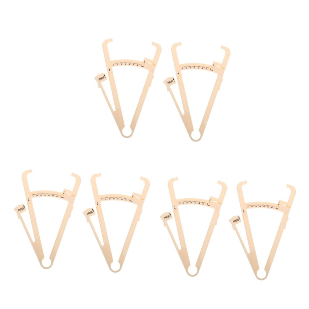 Baluue 6pcs Body Fat Caliper Accurately Fat Measuring Device Body Measuring Tape for Fitness Tracking for Health Monitoring