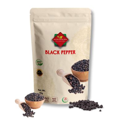 Black Pepper | Black Peppercorns (1kg/ 35.27oz) | Whole Black Pepper | Premium Quality | 100% Natural | Authentic | No Additives | No Preservatives | Non GMO