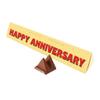 Personalised Happy Anniversary Milk Chocolate Toblerrone With Honey Almond Nougat 100g || Delicious Toblerrone chocolate, with an adorable Happy Anniversary Message view 1