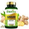 Etanics Ginger Capsules |High Strength 3200mg Ginger Root Extract Supplement | for Sickness, Nausea & Joint Pain |Suitable for Vegetarians and Vegans - Made in The UK view 1