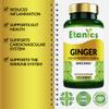 Etanics Ginger Capsules |High Strength 3200mg Ginger Root Extract Supplement | for Sickness, Nausea & Joint Pain |Suitable for Vegetarians and Vegans - Made in The UK view 2