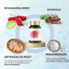 GinSen Schisandra Blend, Vegan Approved Schisandra Berry Supplement, Added Rhodiola and Astragalus, Ultimate Nutritional Support for Conception, 150 Capsules, Made in UK view 4