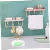 Zerodeko Ceramic Soap Dish Draining Soap Holder for Bathroom Creative Organizer Tray for Kitchen Shower Use view 2