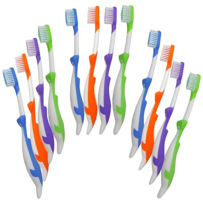 100 x Childrens Toothbrushes ~ Bulk Packs Kids Manual Brushes (Dolphin)