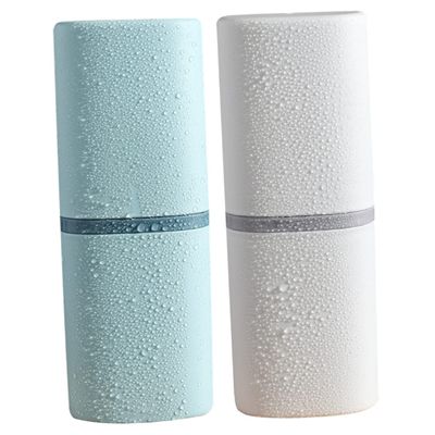 Levemolo 2pcs Portable Toothbrush Cup Toothbrush Case Washing Cup for Travel Storage Case for Home Use and Travel