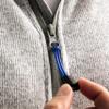 12 x Zipper Pulls  Blue 6cm Tie On Zip Pulls Dressing Aid for Arthritic Hands or Weak Grips  Perfect for Clothing, Boots, Bag, Handbags and Luggage view 1