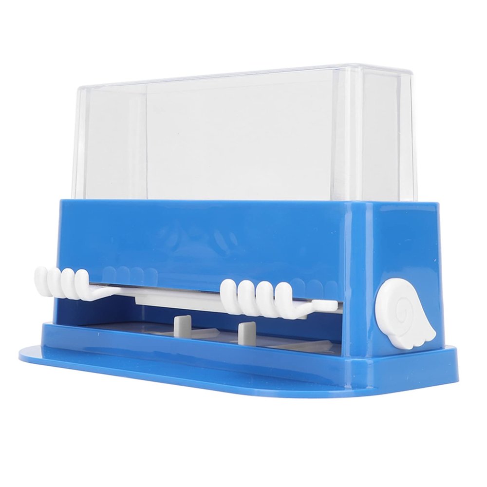 Dental Micro Applicator Dispenser Large Capacity Reusable Safe Dental Cotton Tip Box for Dental Hospital (Blue)
