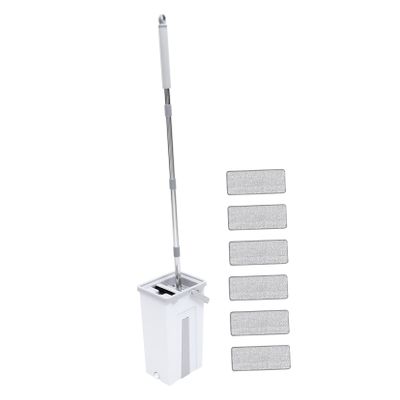 PLAFOPE Hand Mop Rotation Microfiber Cleaning Tool for Effortless Floor Cleaning for Home Use Included Mop Bucket Kit