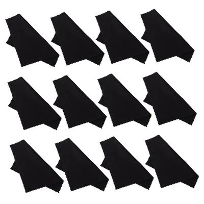 HONMEET 50pcs Microfiber Cleaning Cloth for Glasses Lens Jewelry Soft Dusting Wiping Cloth for Eyewear and Precious Items