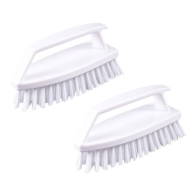 YARNOW 2pcs Tile Cleaning Brush with Handle High Temperature Resistant Laundry Brush with Handle for Home and Travel Use