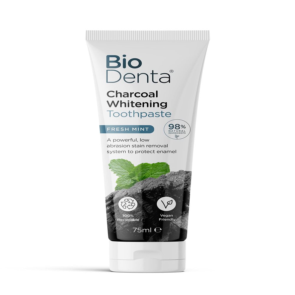 BioDenta Natural Toothpaste (Single, Charcoal)