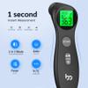 Forehead Thermometer for Adults Kids, No-Touch Infrared LCD Display Digital Baby Thermometers Body Temperature Thermometer view 2