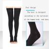 EXENXA Compression Stockings Medical Closed Toe Thigh High Elastic Socks 20-30 Firm Support Opaque Gradient for Varicose Veins Edema Flight Unisex,Flesh,L (Black S) view 3