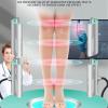 EXENXA Compression Stockings Medical Grade Firm Support 20-30 Opaque Unisex Open Toe Knee High Compression Socks for Varicose Veins Shin Splints Nursing Travel,Flesh,XL (Black M) view 2