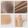 EXENXA Leg Compression Socks Varicose Vein Stocks Anti-Slip Silicone Thigh High Elastic Open Toe Improve Blood Circulation Swelling Postoperative Adjuvant Treatment,L () view 4