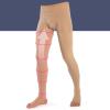EXENXA Medical Compression Socks Elastic Pantyhose Men Open Toe Adjuvant Therapy Silicone Non-Slip Design Effective Relief From Tightness Muscle Soreness,XL () view 3