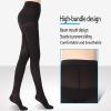 EXENXA Elastic Stockings Varicose Veins Socks Pantyhose Closed Toes Ankle Guard Compression Stockings for Sports Running Recovery Shin Splints,Flesh,XXL (Black S) view 3