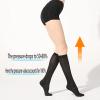 EXENXA Compression Stocking Varicose Vein Stocks Translucent Unisex 15-20Mm Hg Highly Elastic Breathable Best for Varicose Veins Edema Swelling 1 Pair,Flesh,M (Black L) view 4