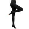 EXENXA 15-20 Compression Socks Closed Toe Support Graduated Medical Varicose Veins Hosiery Perfect for Athletics Running Flight Travel Support Edema Pregnancy,Flesh,L (Black M) view 1