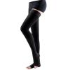EXENXA Thigh High Compression Socks Medical Varicose Vein Stockings 20-30 Elastic Comfortable Thick Opaque for Running Athletic Sports,close toe,S (Open Toe M) view 1