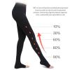 EXENXA 15-20 Compression Socks Closed Toe Support Graduated Medical Varicose Veins Hosiery Perfect for Athletics Running Flight Travel Support Edema Pregnancy,Flesh,L (Flesh XL) view 2
