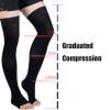 EXENXA Medical Compression Socks for Men Support 20-30 Open Toe Treatment Swelling Edema Varicose Veins Relief The Pain Promote Blood Circulation,Flesh,M (Flesh M) view 2