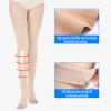 EXENXA Compression Stockings Medical Grade Firm Support Opaque Open Toe Knee High Compression Socks for Varicose Veins Shin Splints Nursing Travel,Black,M (Black S) view 2