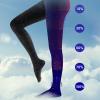 EXENXA Compression Socks Medical Varicose Vein Stockings Beautiful Leg Shaping Highly Elastic Covered Toe Women And Men Best Running Athletic Sports Flight Travel,Black,XXL (Black Medium) view 3