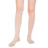 EXENXA Medical Compression Socks Closed Toe Super Elastic Non-Slip Performance Sports for Adult Women Improve Blood Circulation Lower Extremity Edema,Black,S (Flesh XL) view 1
