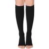 EXENXA Thigh High Medical Compression Stockings Firm Support Hose 34-46 Compression Socks for Treatment Swelling Improves The Blood Circulation Protect You,open toe black,XXL (Open Toe Black M) view 1