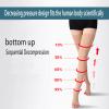 EXENXA Varicose Vein Stockings Medical Open Toe Breathable Calf Compression Socks 20-30 Graduated Support Hosiery for Edema Flight Pregnancy,Black,XL (Black S) view 3