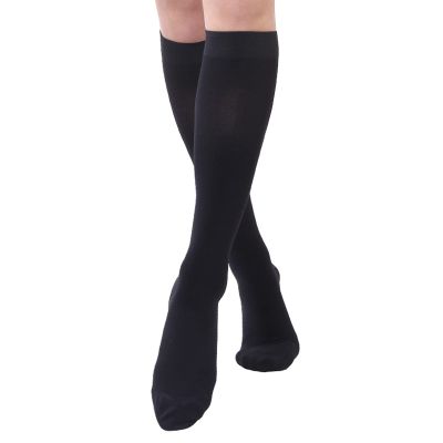 EXENXA Compression Socks Varicose Vein Stocks Summer Thin Elastic Closed Toe Comfortable And Breathable Improve Blood Circulation for Swelling Ankles Legs,Black,XXL (Black XL)