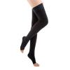 EXENXA Elastic Stockings Open Toe Varicose Veins Socks Comfortable Nylon Breathable 30-40 Compression for Swelling Varicose Veins Edema Pregnancy 1 Pair,Flesh,XL (Black L) view 1