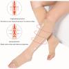 Thigh High Medical Compression Stockings Firm Support Hose 34-46 Compression Socks for Treatment Swelling Improves The Blood Circulation Protect You,open toe black,XXL (Covered Toe Skin Tone M) view 4