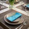 3 X Paper Napkin, Bright Blue, 40x40 cm Pack of 50 view 2