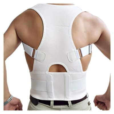 Unisex Posture Correcting Girdle Cervical Back Support Belts Posture Correction Corset Upright Posture Waist for Backache (Color : White, Size : XXX-Large) Good