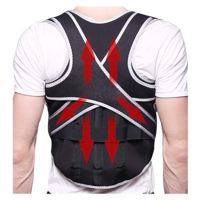 VIROYA Breathable Posture Corrector Adult Kyphosis Correction Belt Straight Back Male and Female Students Back Correction Posture Belt (Color : Black, Size : X-Large) good