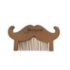 Wooden Moustache Beard Comb Anti-Static Natural Wood Eco-Friendly Biodegradable De-tangles and Smoothes view 3