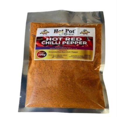 Hot Pot Africa Chili Powder| 2Pks| Extra Hot Red Pepper Powder, Spicy & Natural, Hot Chili Powder 2 x 100g each